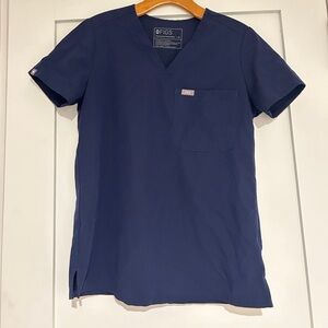 SOLD Figs Navy Catarina Scrub Top
